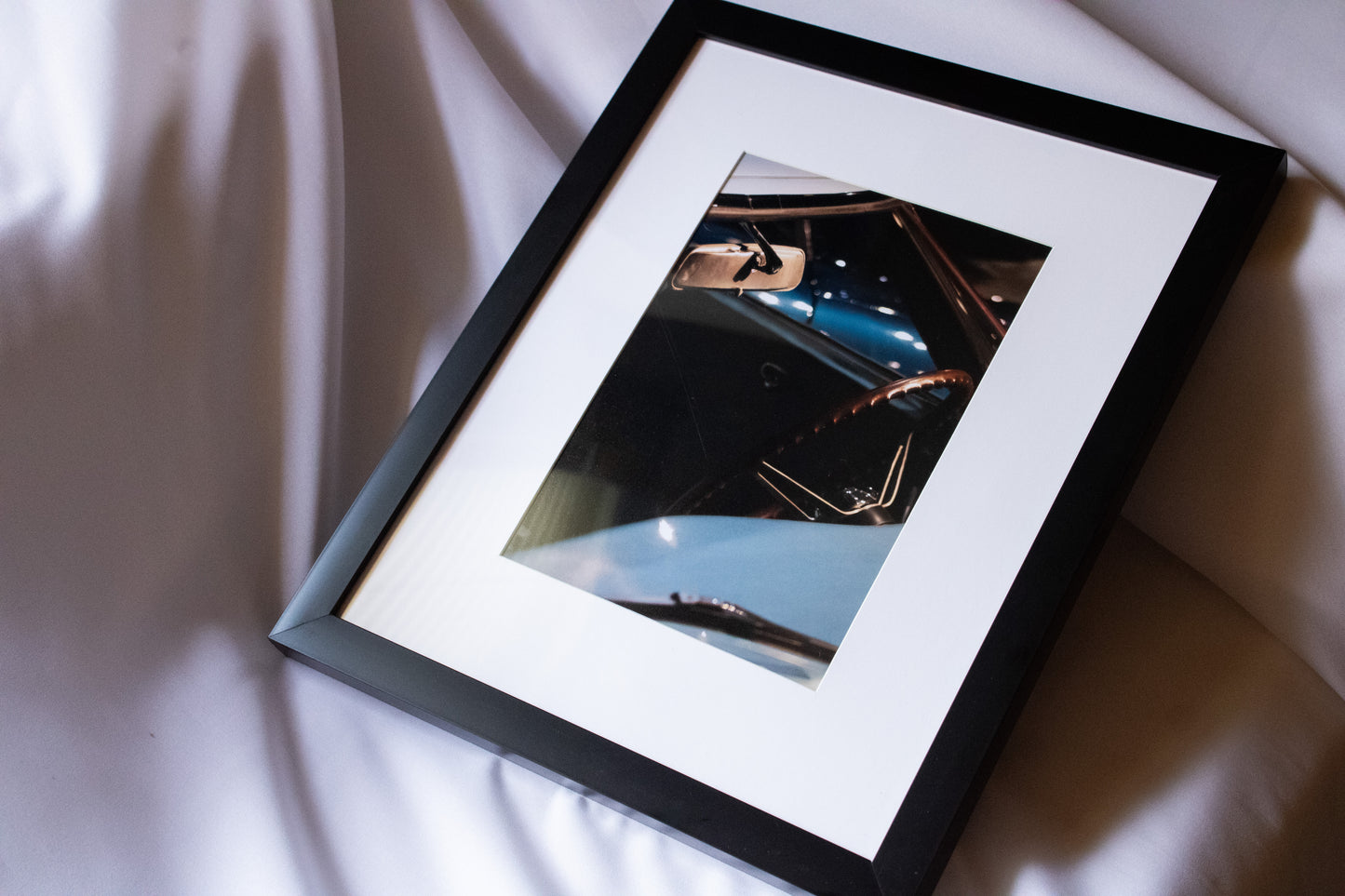 Blue Car Framed Photograph